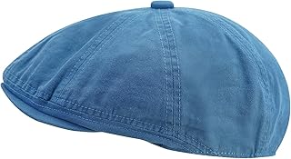 Men's Gatsby Newsboy Caps Denim Ivy Irish Flat Hats Duckbill Cap Driving Cabbie Hunting Cap Sun Protection Beret Hat