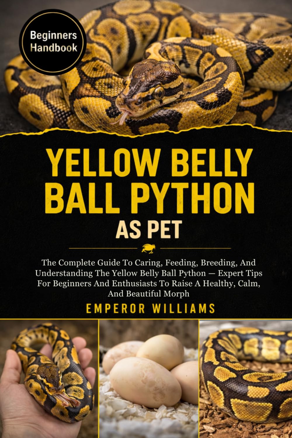 YELLOW BELLY BALL PYTHON AS PET: The Complete Guide To Caring, Feeding, Breeding, And Understanding The Yellow Belly Ball Python — Expert Tips For ... To Raise A Healthy, Calm, And Beautiful Morph