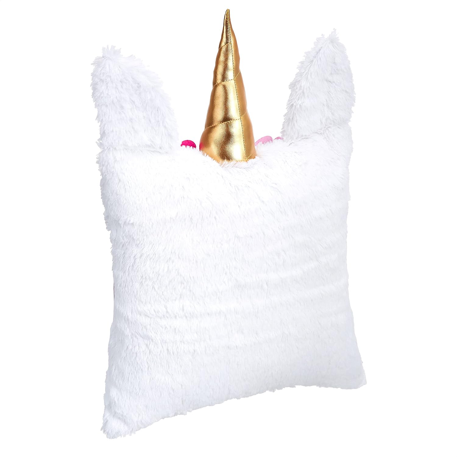 Amazon Basics Kids Unicorn Kingdom Decorative Polyester Pillow - Unicorn Face
