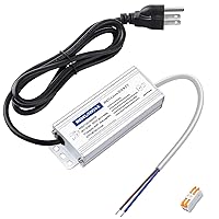 Vista 9 de Controlador LED de 24 vatios impermeable IP67, fuente de alimentación de 12 V CC 2A, convertidor de 120 V CA a 12 V CC, con enchufe de 3 clavijas