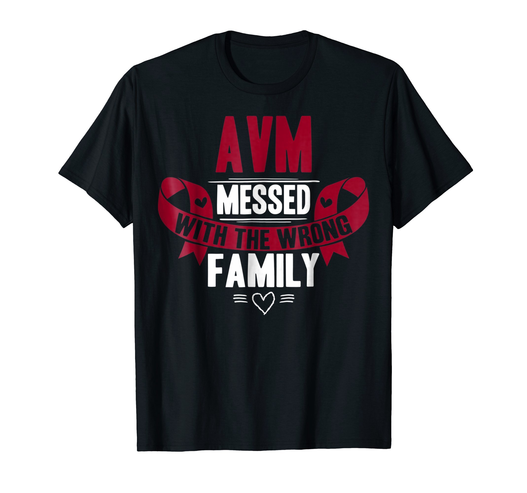 Burgundy Ribbon AwarenessAVM TShirt Arteriovenous Malformation Awareness T-Shirt T-Shirt