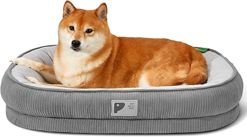 Miniatura 22 de Cama Ortopédica para Gatos para Cachorros, Sofá Cama para Gatos con Espuma de Celdas de Huevo Bolster de Cuatro Lados Camas de Sofá para Perros con