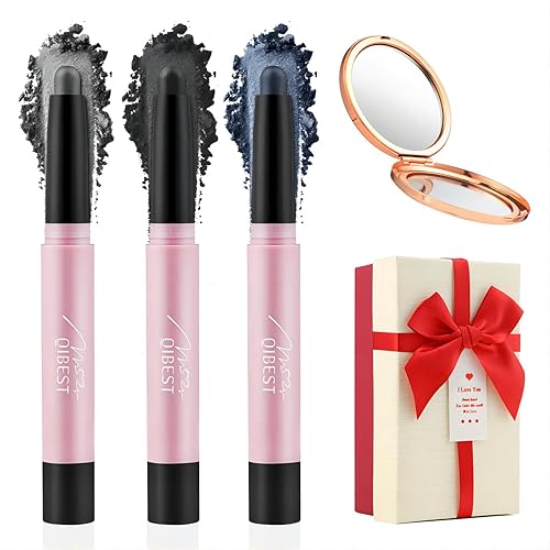 ZTBBRA Sombra de ojos barra de sombra de ojos crema sombra de ojos impermeable iluminador de ojos Thrive Cosmetics con un espejo de tocador