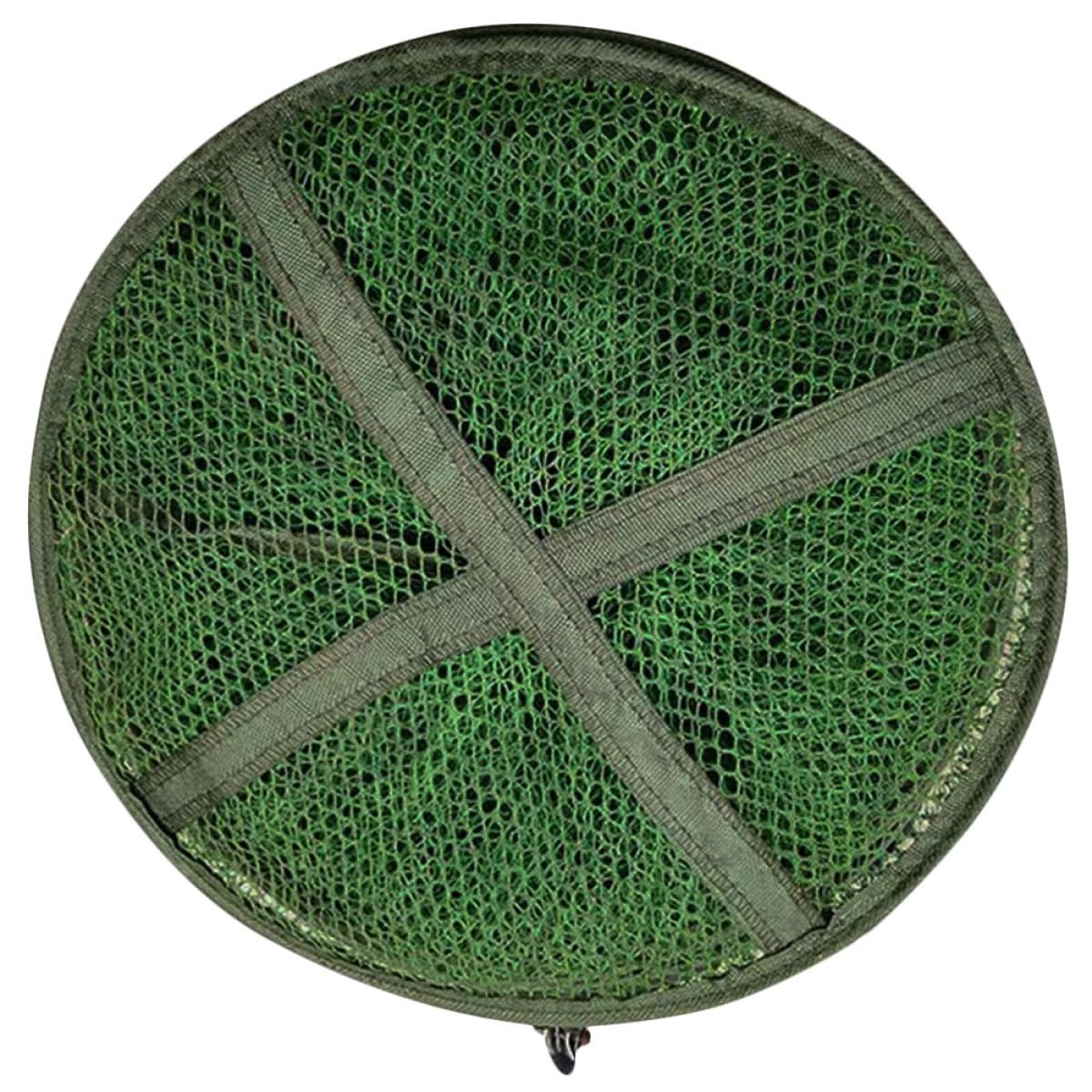 UKCOCO Fishing Bait Trap with Ground Stake Collapsible Mesh Crayfish Trap