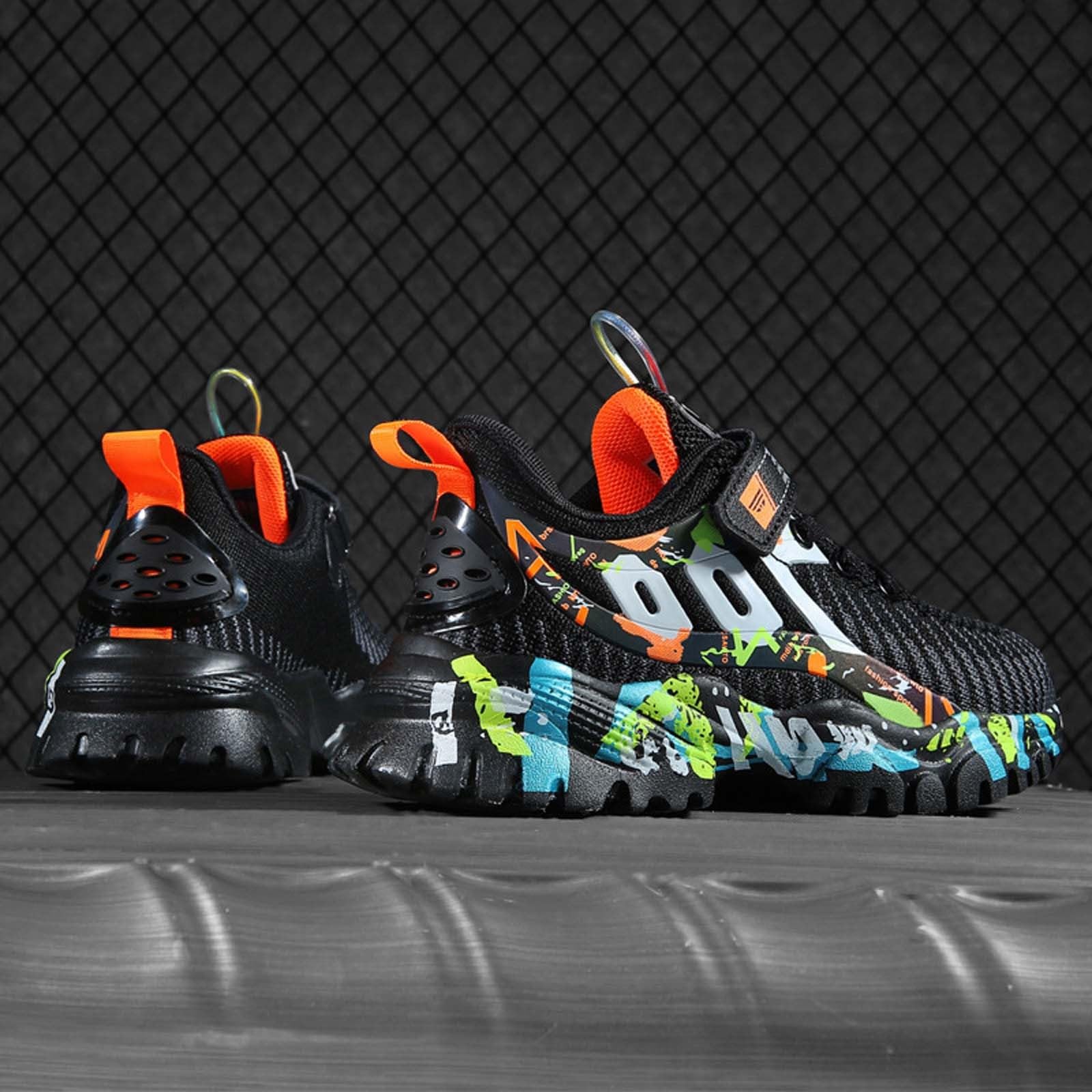 Sportschuhe Kinder Hallenturnschuhe Jungen Kinderschuhe Wasserdicht Turnschuhe Kids Elastischen Hallenschuhe Junge Sneaker Outdoor Schuhe Leicht Aktiv