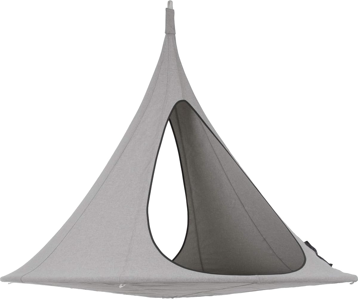 Vivere Cacoon Silla colgante Songo - Lona de olefina para interiores y exteriores - Capacidad de 440 lb (luna)