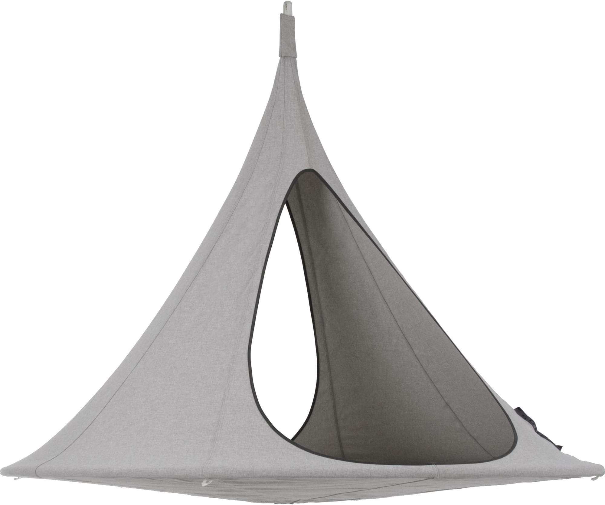 Cacoon Hanging Songo Chair- Indoor/Outdoor Olefin Canvas- 440 lb Capacity (Moon)
