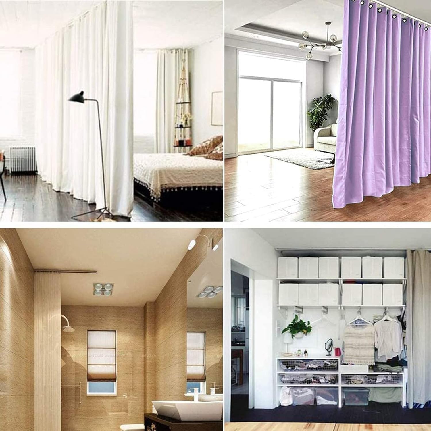 天井カーテンレールセット 天井カーテンレール、柔軟で曲げ可能な曲面カーテンレール ウォール