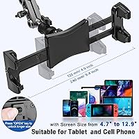 Vista 3 de Tablet Mount for Spin Bike Treadmill, iPad Holder Stand Exercise Bike Handlebar Mount for Stationary Bicycle, Microphone Stand, Storlls, Tablet