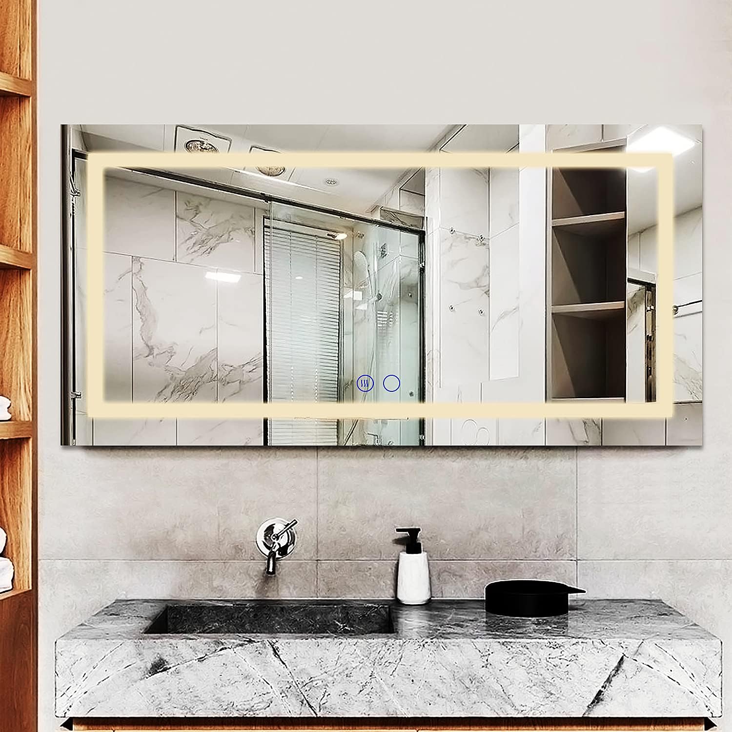 Buy Large Led Bathroom Vanity Mirror For Wall