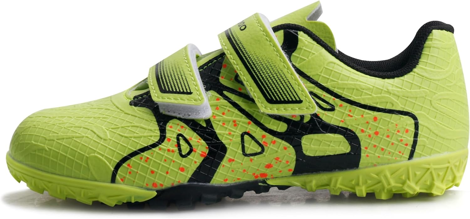Kids Soccer Shoes Turf Cleats Outdoor for Toddler/Little/Big Boys Girls