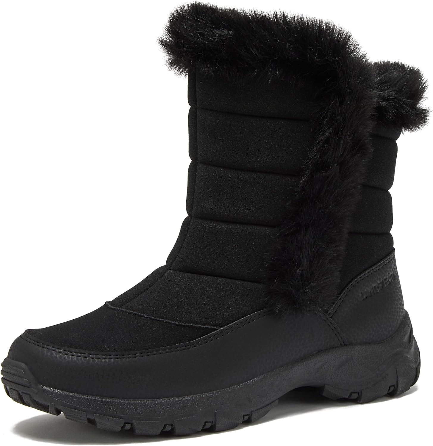Lands' End Expedition Waterproof Insulated Womens Snow Boots, Lace Up or Slip On Winter Boots for Women, Medium or Wide Width Sizes 6 to 11, Black, Brown, Blue, White or Grey Winter Shoes