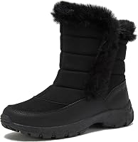 Lands' End Expedition Waterproof Insulated Women's Snow Boots - Warm Fleece-Lined Slip-On Winter Boots Sizes 6-11