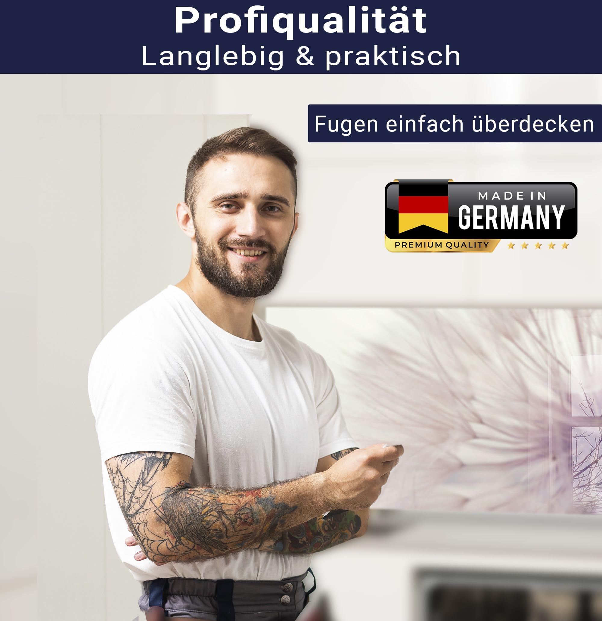 timalo Spritzschutz Wand für Herd, Küche Küchenrückwand Glasoptik | Acryl Glas 2mm | Glasrückwand Acrylglas Wandpaneele Rückwandschutz Platte | 100x50cm Löwenzahn Pusteblumen