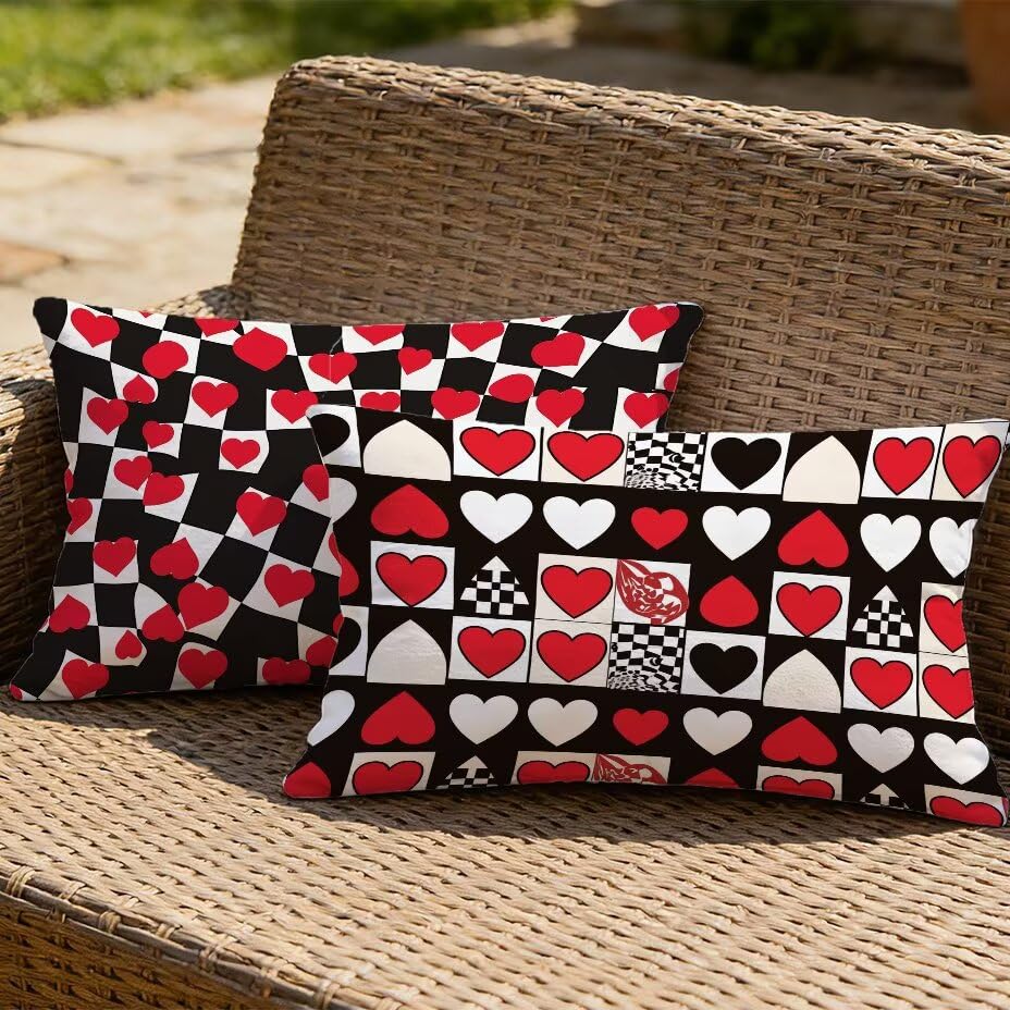 Coussin extérieur imperméable rouge 60x80 résistant aux UV pour canapé de patio