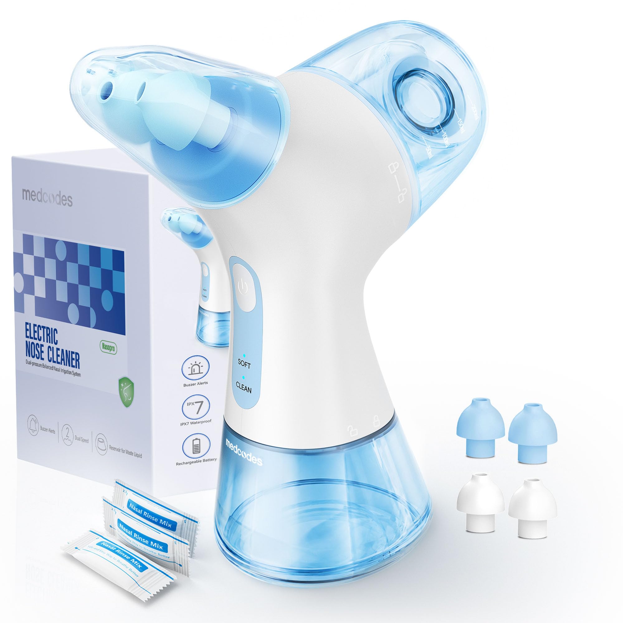 Nasal Irrigation System - Nasal Rinse and Wash with Dual Water Tank