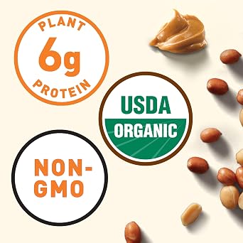 CLIF Nut Butter Bar - Peanut Butter - Energy Snack Bars - Non-GMO - USDA Organic - Plant Based - Low Glycemic - 1.76 oz. (5 Pack) | USDA Organic, 6g Protein, Non-GMO, Plant-Based, No Artificial Flavors, No High Fructose Corn Syrup, Peanut Butter Filled Bars