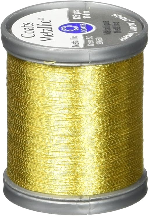 Thread Color New Gold Amazon.com: Coats Metallic Thread 125yd, Bright Gold