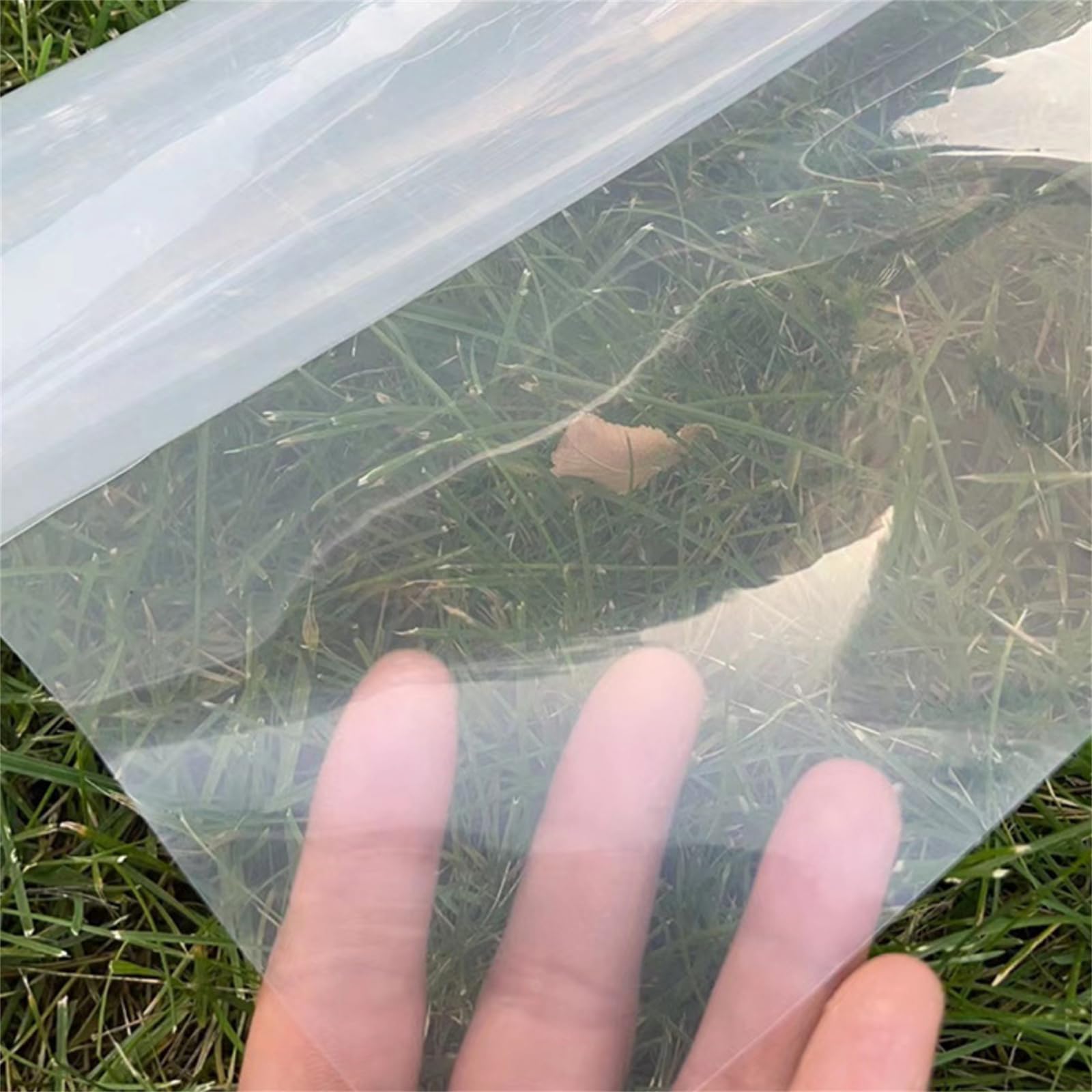 Film de serre transparent en polyéthylène 500 x 450 cm, imperméable, résistant aux UV, pour l'agriculture de jardin