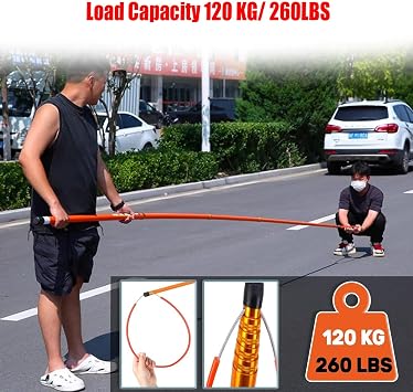Ayarlanabilir kurtarma çubuğu, 1,2 ila 4,5 m (3,9 - 32,8 ft): Havuzlar, Plajlar, Golf sahaları, yat ve balık için acil durum aksesuarları