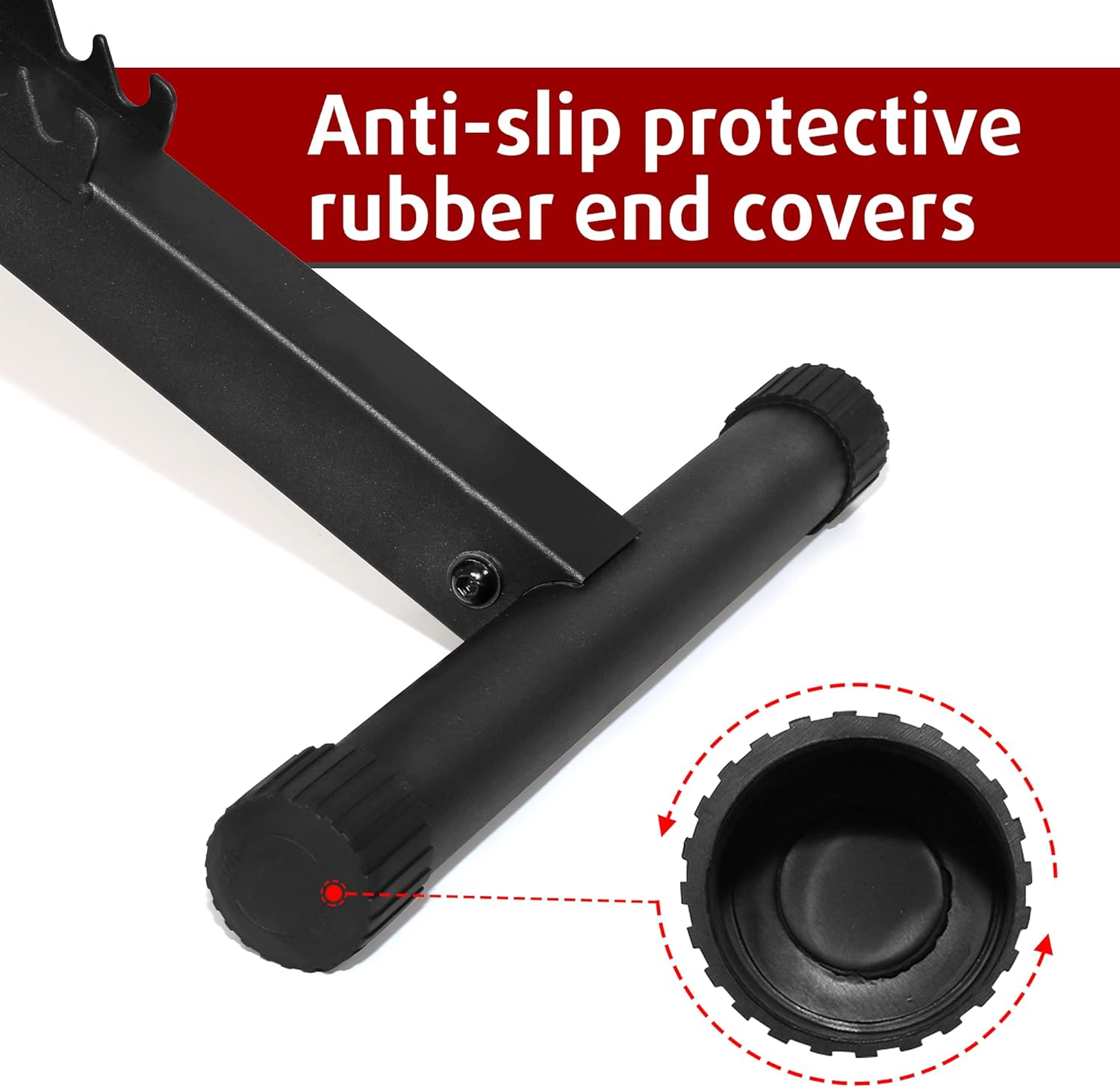 Yes4All Adjustable Weight Bench / Utility Weight Bench with Foldable Design - Multi-purpose Flat/Incline/Decline Bench for Home Gym (Red) : Home & Kitchen