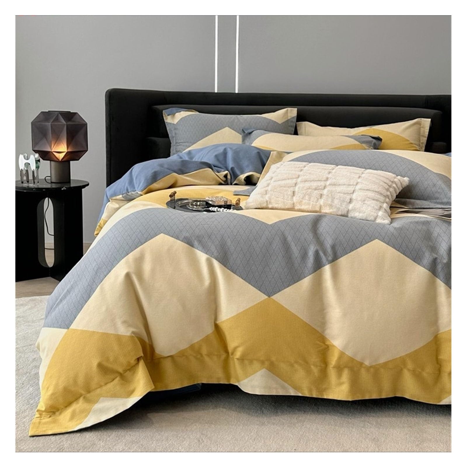 Housse de couette 100% coton de qualité supérieure pour lit Queen size patchwork chic