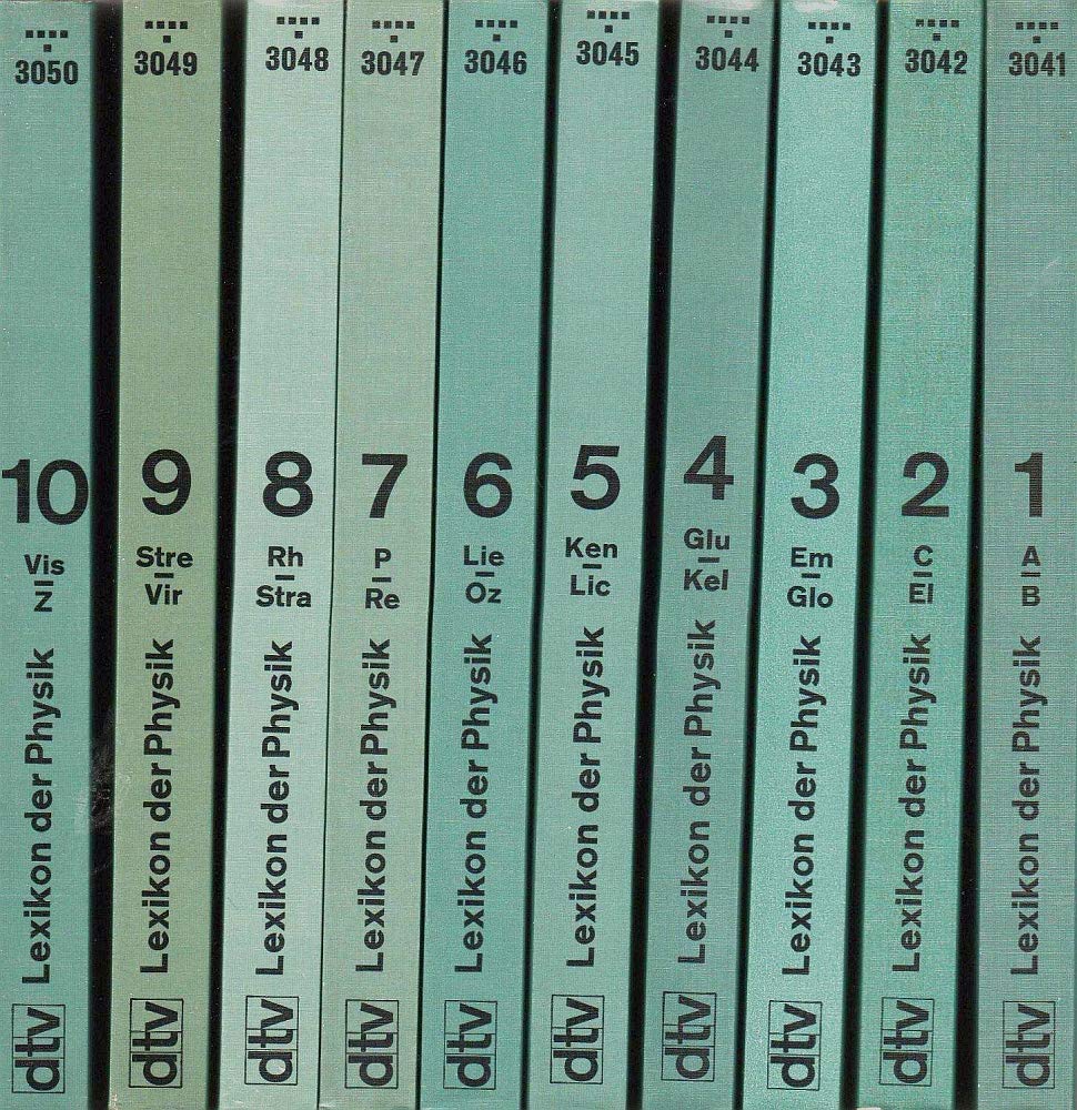 dtv-Lexikon der Physik - 10 Bände - komplett - , A - Z ,