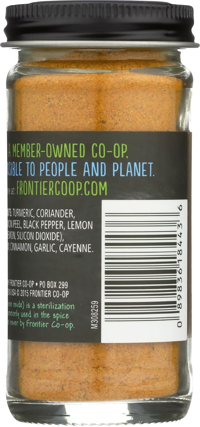 Frontier Co-op Indian Curry Seasoning, 1.87 Ounce Bottle, Complex Flavor with Turmeric, Coriander and Lemon image 2
