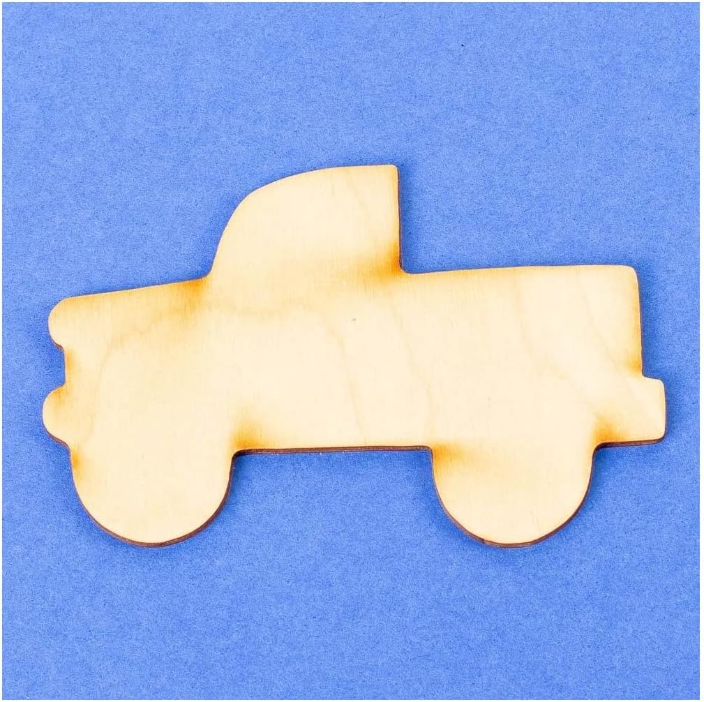 Pack of 24 Unfinished Wood RV Camper Trailer Cutouts by Factory Direct Craft - Blank Travel Trailer Campers Wooden DIY Shapes for Crafts (3-1/4" x 5-1/2")