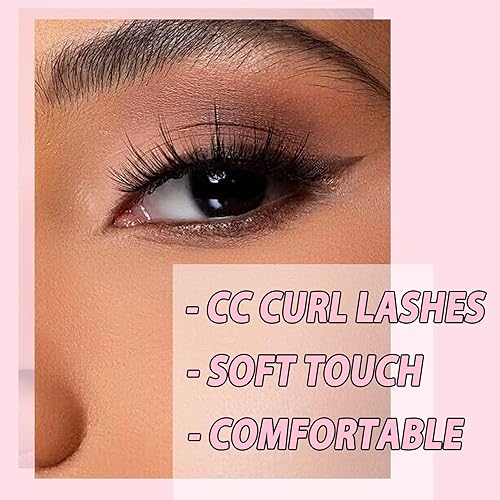 Miniatura 9 de Ahrikiss S Pestañas de aspecto natural pestañas de visón sintético esponjosas con banda transparente paquete de 8 pares de pestañas suaves y ligeras