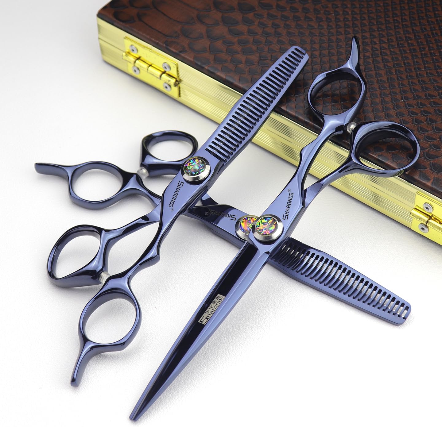 6/6.8/7-inch Hair Styling Scissors, Hair Clippers, Japanese 440C Steel Scissors, Suitable for Hairdressers and Salons, etc (6+6.8 inch 3pc)