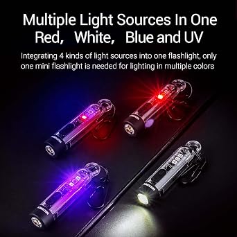NEXTORCH K40 Multi-Light Source Keychain Flashlight