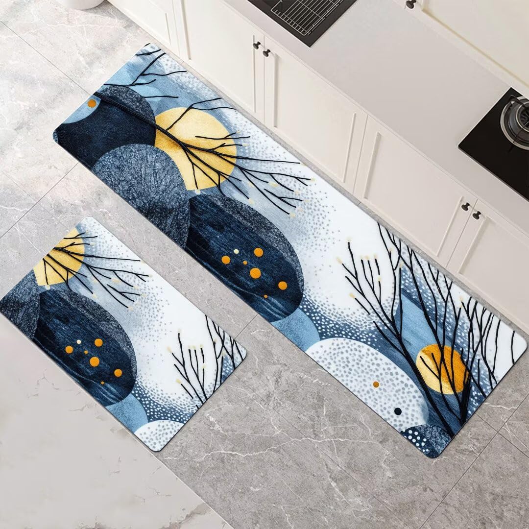 Alfombra cocina antideslizante para pasillo y comedor, el set de dos piezas ideal para tu hogar