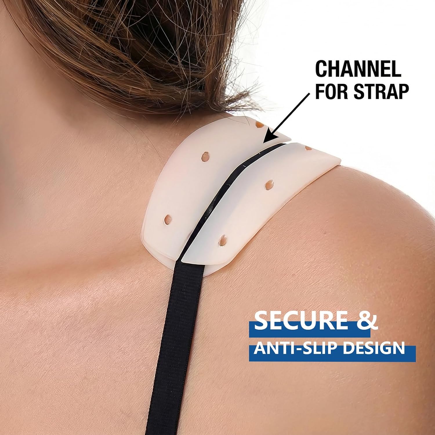Bra Strap Cushions, Bra Strap Holders for Slipping, Silicone Anti Slip Shoulder Pads for Women (Silicone 12PCS, Muti-Color)