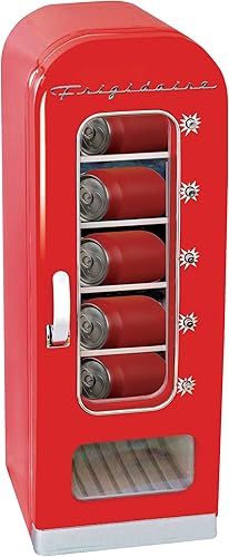 Miniatura 6 de Frigidaire EFMIS045-RED Retro perfecto para oficina, dormitorios, bar o hogar, mini refrigerador 10 latas de soda, rojo