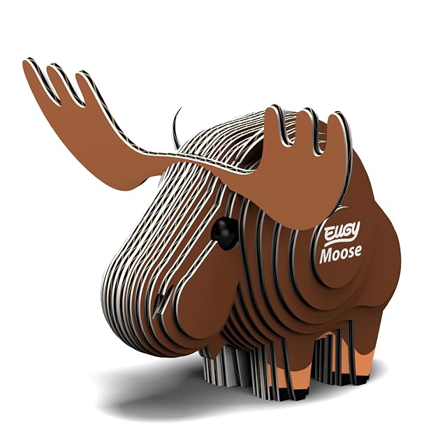 EUGY 042 Alce. Eco-Friendly 3D Paper Puzzle