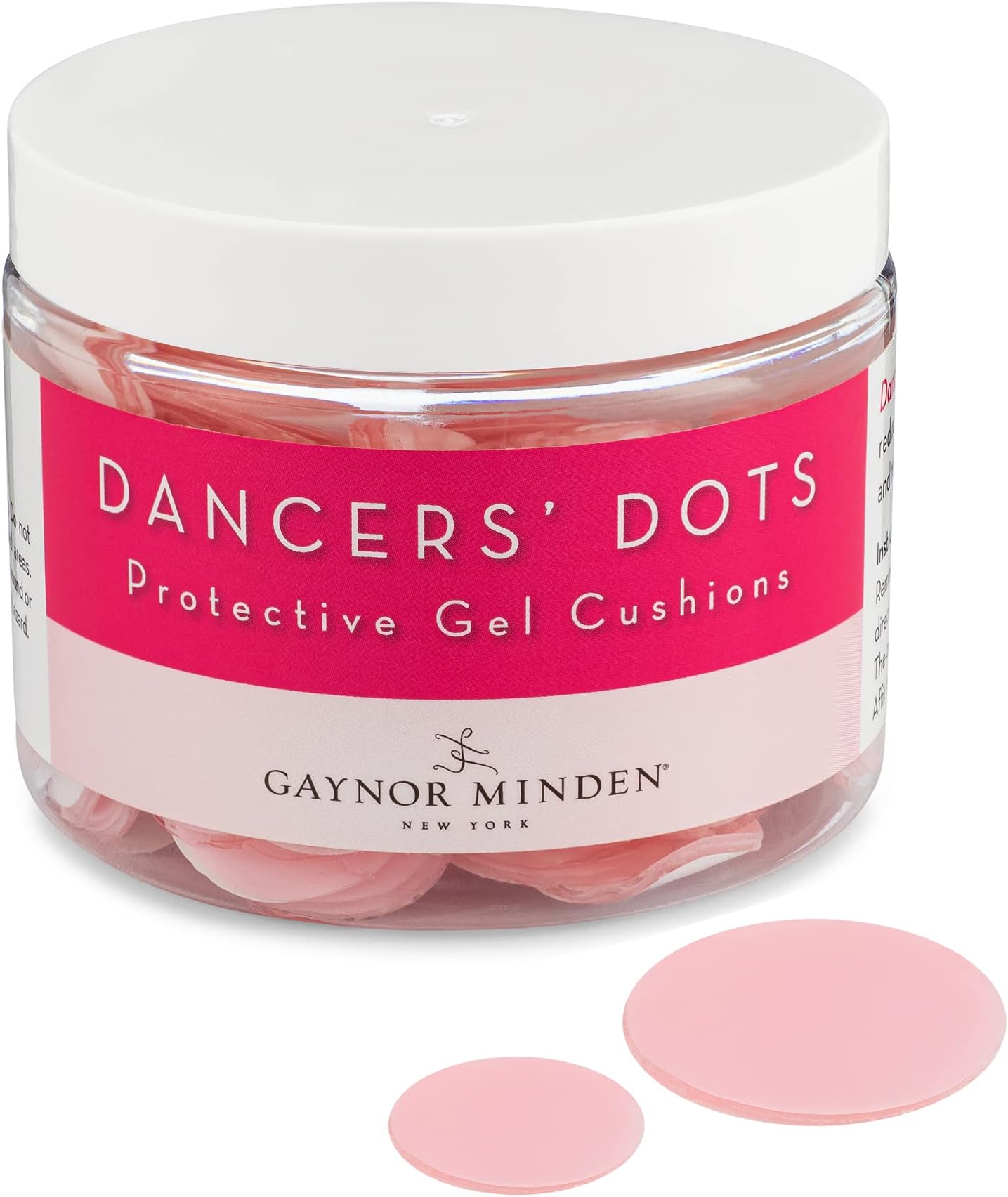 Dancers Dots | Gel Blister Pads | Hydrogel Patches for Prevention of Blisters | Instant Cooling and Soothing Relief | 90-Count (2 Sizes)