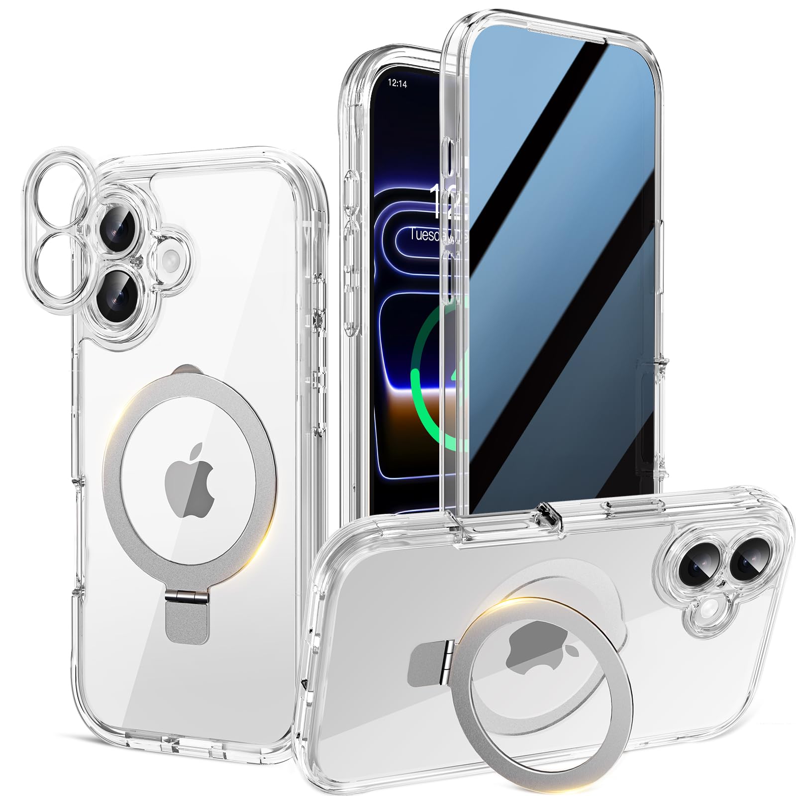 【360°全方位保護＆見えない磁気スタンド】HAUTRKBG iPhone 17…