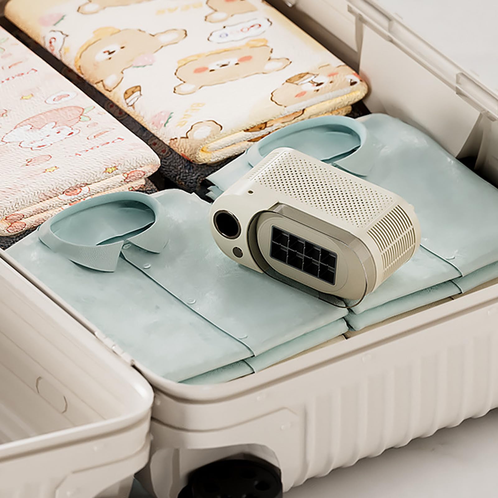 Máquina de hielo semiconductora de bajo ruido, portátil, para camping, hogar, cubos multifuncionales, máquina de hielo de bajo consumo