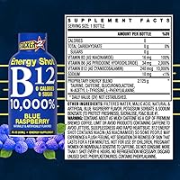 Vista 2 de Stacker 2 Blue Raspberry B12 Energy Shot, 2 onzas (paquete de 24)