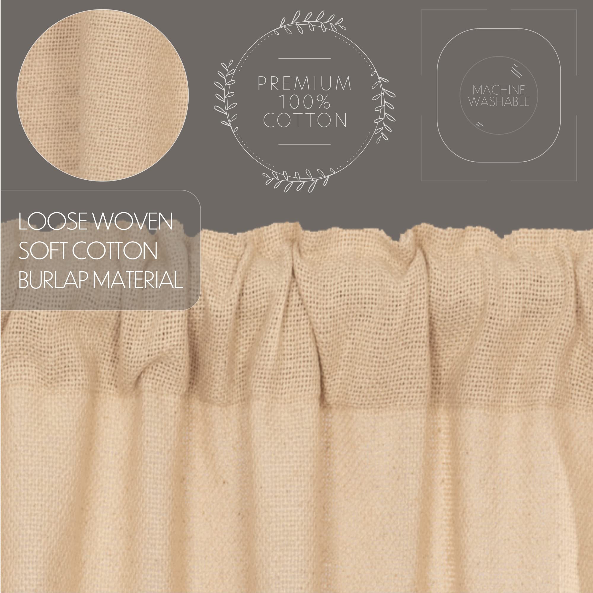 30 Best Ideas Decorating with Rod Pocket Striped Lace and Burlap Kitchen Curtain