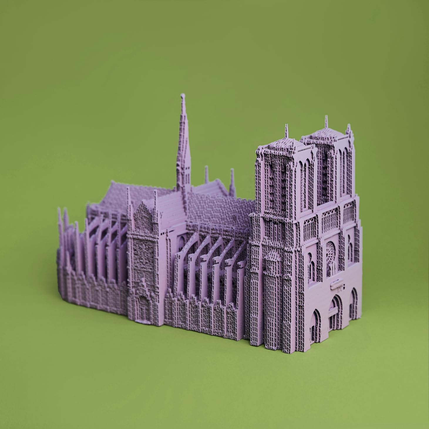 Notre-Dame de Paris Puzzle 3D en Carton – Maquette à Monter | 165 Pièces, 26 × 16 × 10 cm – Kit Sculpture DIY à Peindre, Matériaux Recyclés, Ados & Adultes, Idée Cadeau Déco