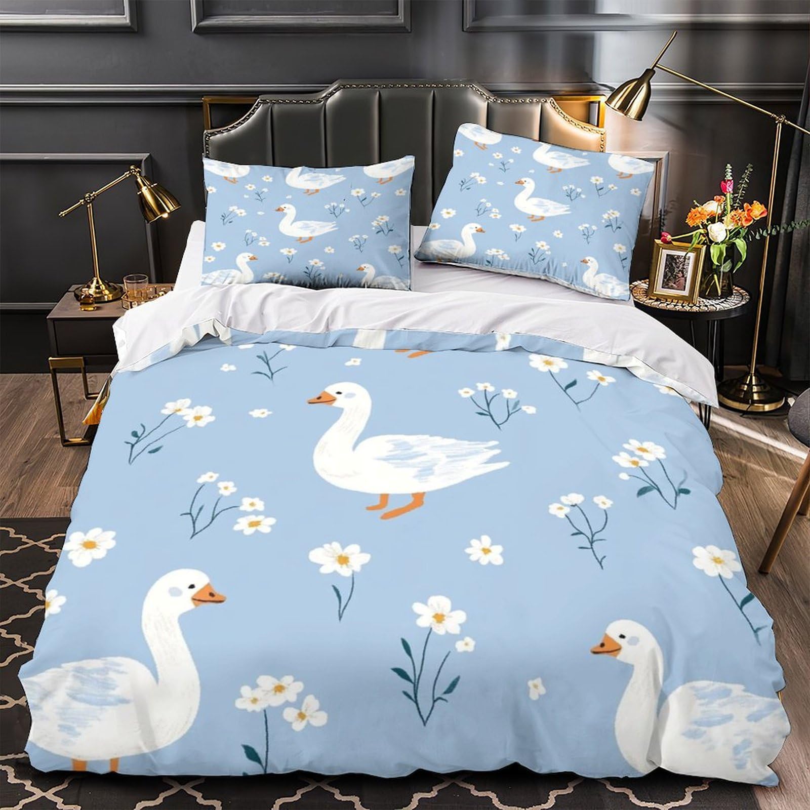 Housse de couette camion à ordures hypoallergénique pour lit double