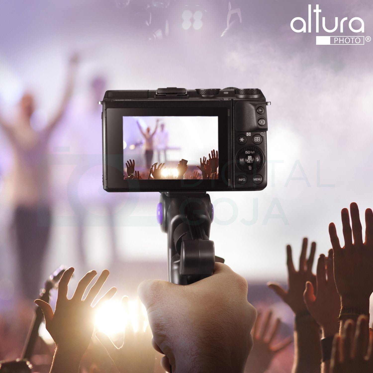 Altura Photo Mini Tripod for Camera w/Pistol Grip, Portable Small Tripod for DSLR & Mirrorless Cameras, Mini Tripod Stand w/Anti Slip Feet, Works as Desktop Tripod, Vlog Tripod, Table Tripod : Electronics