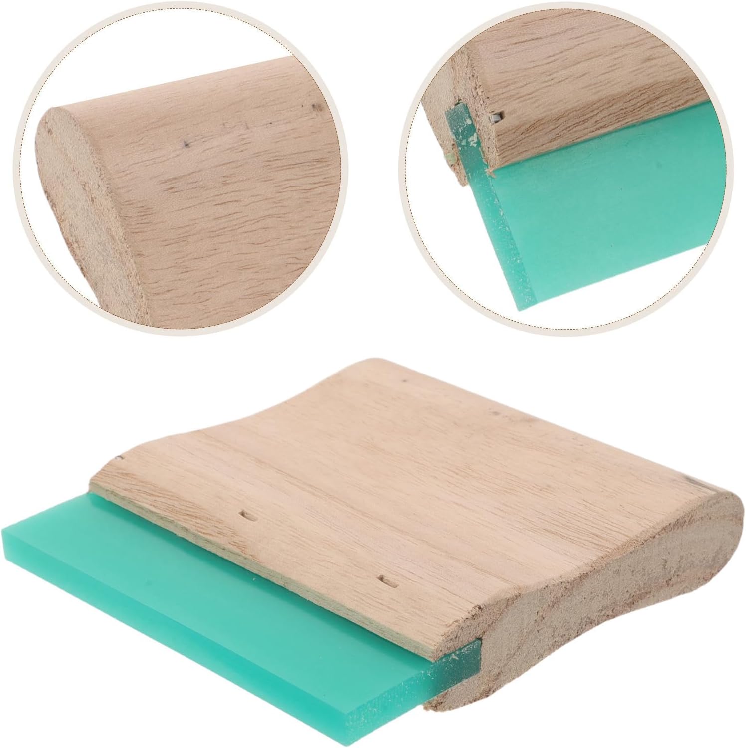 Screen Printing Squeegee with Wooden Handle for Ink Application