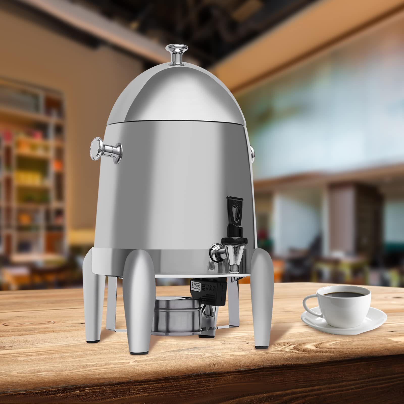 MuChaIOAK 3.2 Gallon Coffee Urn, Insulated Stainless Steel Dispenser Coffee Milk Chafer Urn Adjustable Temperature, Portable Cold Hot Beverage Dispenser, About 48 Cup