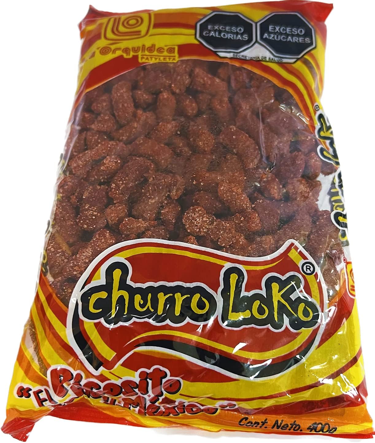 Authentic Sabores-Chaca Chaca Churro Loko Dulce Botanero 400g and Rockaleta Chili Layers Capas de Chile 5 pieces/24gc/u
