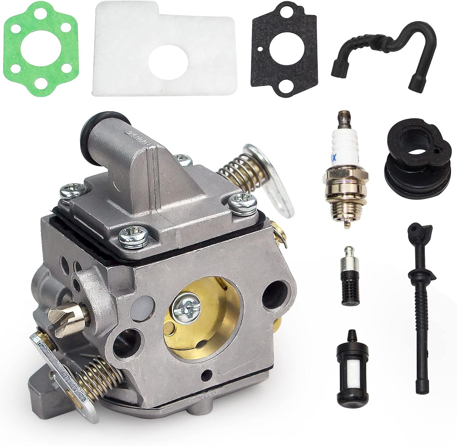 MS170 MS180Carburetor for Stihl 017 018 MS170C MS180C Zama 180 Chainsaw C1Q-S57A 1130 120 0603 124 0800 with Air Filter Tune Up Kit