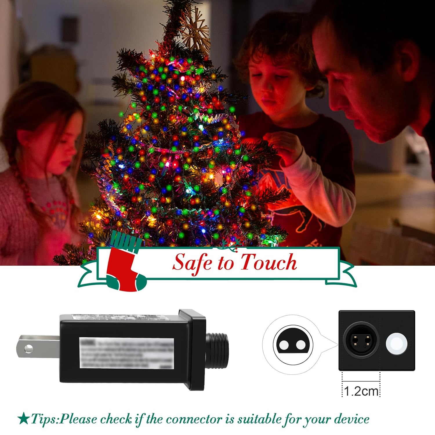 cshare Class 2 Power Supply 30V 6W LED Transformer LED Power Supply, IP44 Waterproof US CA Plug Raplacement for Halloween Christmas String Lights Inflatables Projector Light Fairy Lights 1 Pack