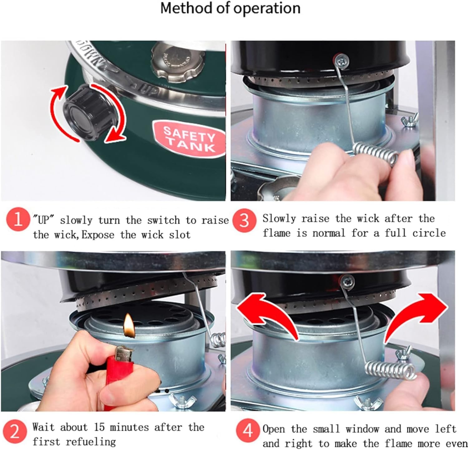 Portable Kerosene Heater,6L Large Capacity Kerosene Stove Heaters Lightweight Energy-Saving Heaters,Kerosene Stove for Indoor Outdoor Camping,360° Surround Heating B,6L